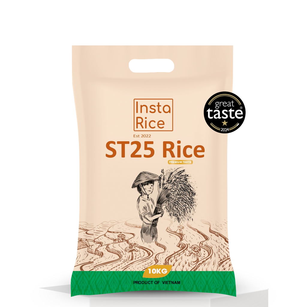 Insta Rice ST25 Premium Vietnamese Fragrant Rice – Great Taste 2024 Winner – Soft, Aromatic Long-Grain Premium Rice